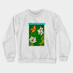 Colorado Monarch & Columbine Crewneck Sweatshirt